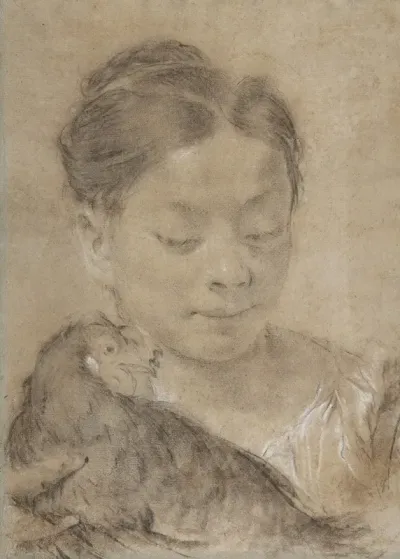 Girl With A Hen