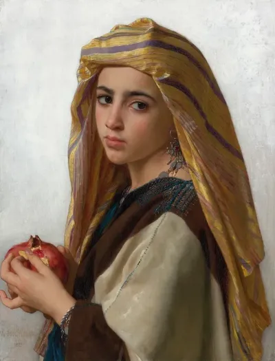 Girl With A Pomegranate