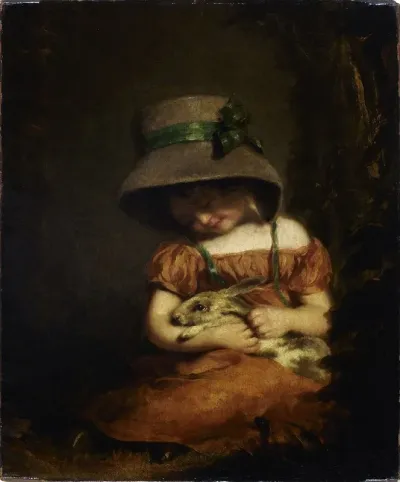 Girl With A Rabbit