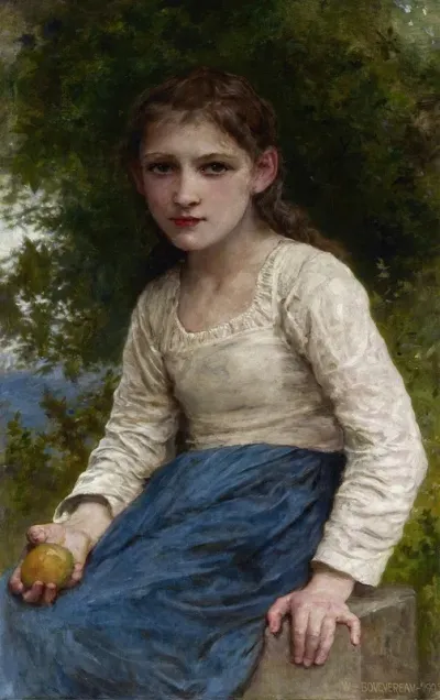 Girl With An Apple