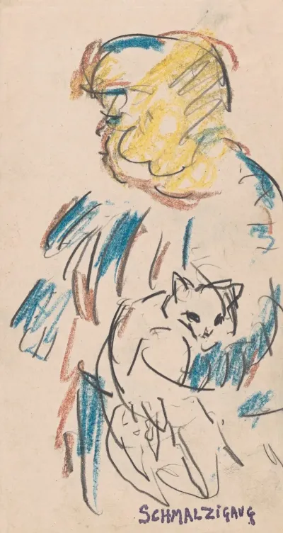 Girl With Cat 3
