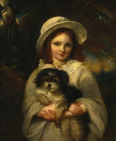 Girl With Dog 2