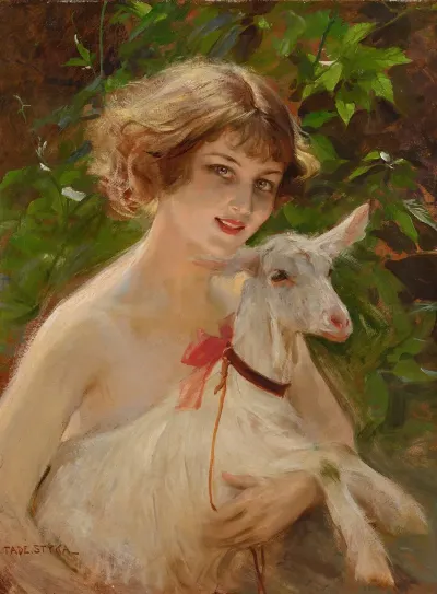 Girl With Goat 2