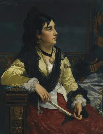 Girl With Mantilla