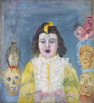 Girl With Masks Communion