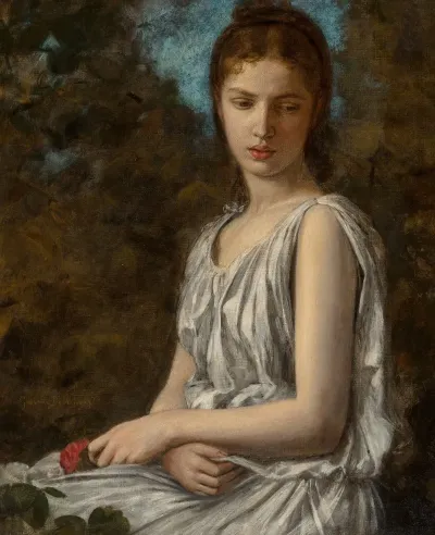 Girl With Rose