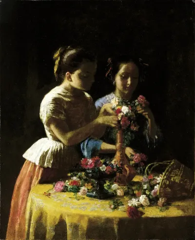 Girls And Flowers