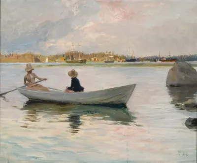 Girls In A Rowing Boat