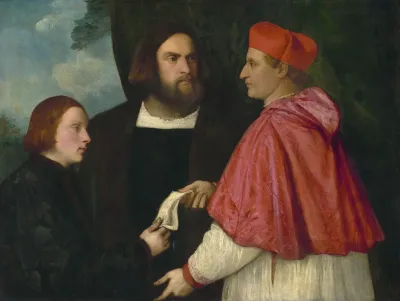 Girolamo And Cardinal Marco Corner Investing Marco Abbot Of Carrara With His Benefice