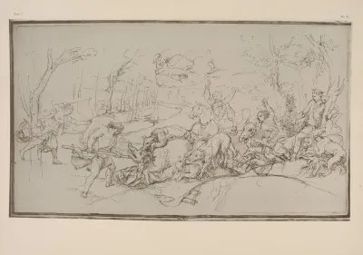 Giulio Romano The Hunt Of The Calydonian Boar