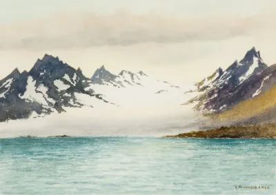 Glacier At Isfjorden Spitsbergen