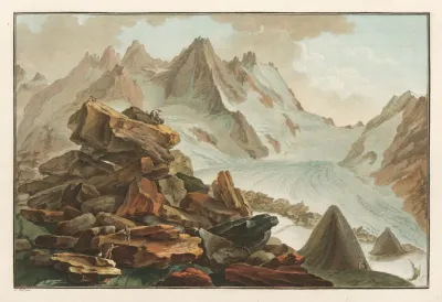 Glacier De Lauteraar Canton De Berne Province Doberhasli