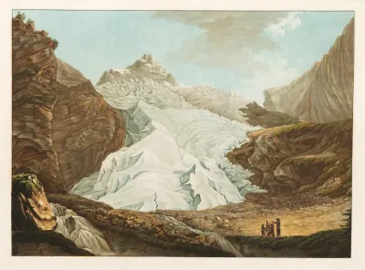 Glacier De Rosenlaui Dans Le Pays De Hasly