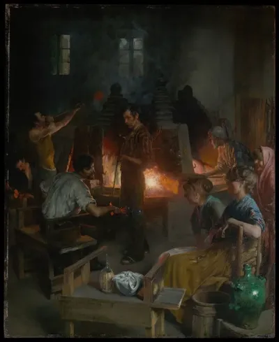 Glass Blowers Of Murano