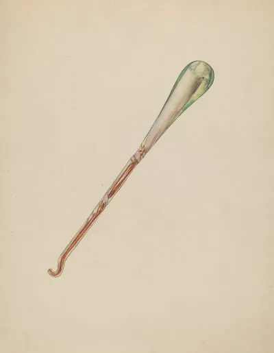 Glass Button Hook