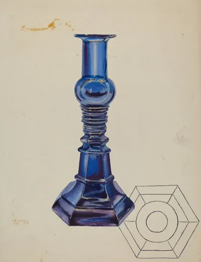 Glass Candlestick 2