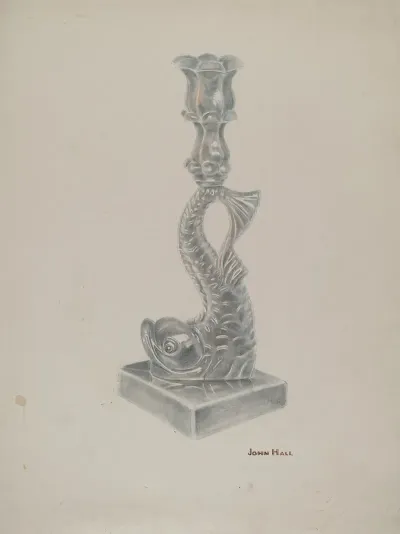 Glass Candlestick