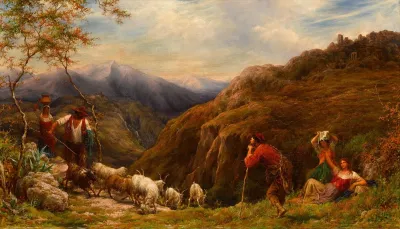 Goat Herds In The Apennines