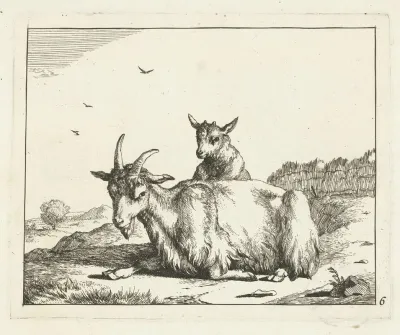 Goat With Lamb