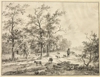 Goatherd And Goats