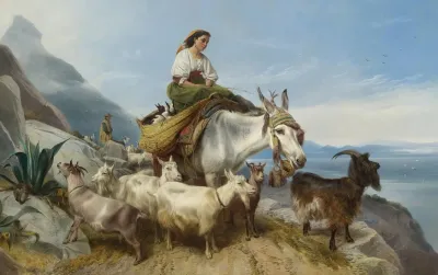 Goatherd On The Rock Of Gibralter 2