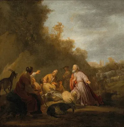 God Appearing To Abraham On His Way To Sichem