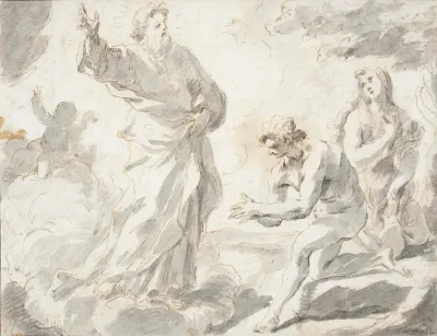 God Expelling Adam And Eve