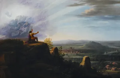 God Showing Moses The Promised Land From The Top Of Mount Nebo