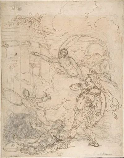 Goddess Inciting A Warrior