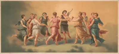 Gods Dancing In The Clouds With Goddesses