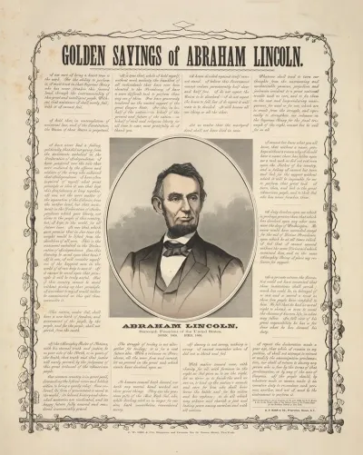Golden Sayings Of Abraham Lincoln