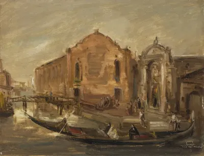 Gondelfahrt In Venedig Am Campo De Labazia