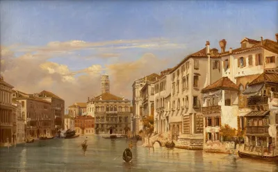 Gondoles Sur Le Grand Canal Venise