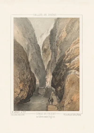 Gorge Du Trient La Galerie Avant Leglise
