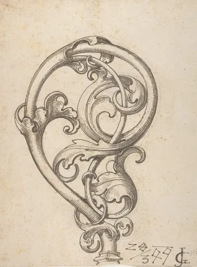 Gothic Leaf Scroll