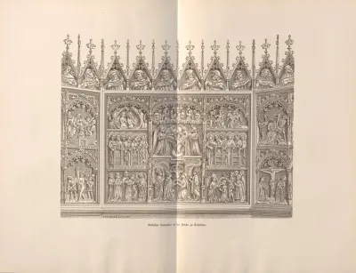 Gotischer Hochaltar In Der Kirche Zu Triebsees