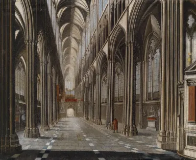 Gotisches Kircheninterieur