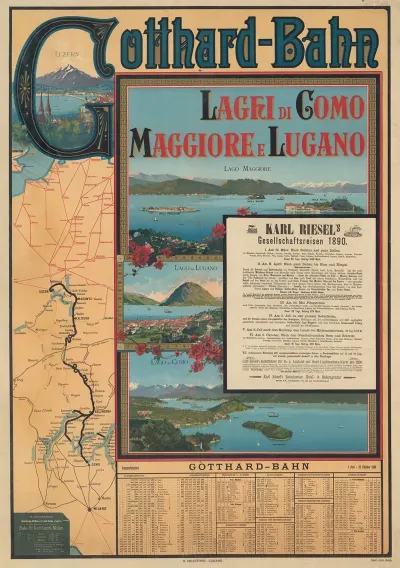 Gotthard Bahn Laghi Di Gomo Maggiore E Lugano