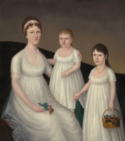 Grace Allison Mccurdy Mrs Hugh Mccurdy And Her Daughters Mary Jane And Letitia Grace