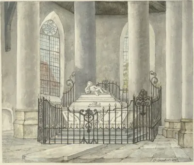 Grafmonument Van Catharina Alida Van Der Dussen In Een Kerk Te Culemborg
