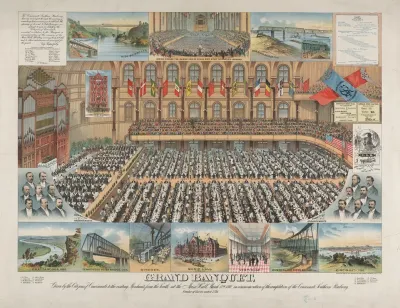 Grand Banquet Given By The Citizens Of Cincinnati To The Visiting Merchants From The South At The Music Hall March 18th 1880
