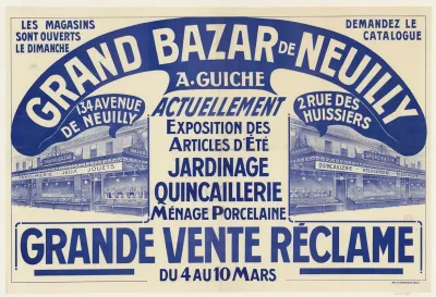 Grand Bazar De Neuilly A Guiche