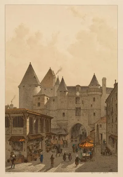 Grand Chatelet Vue Prise De La Rue Saint Denis