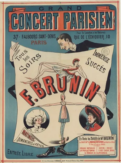 Grand Concert Parisien 37 Faubourg Saint Denis Paris Tous Les Soirs F Brunin