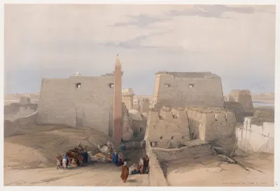 Grand Entrance To The Temple Of Luxor