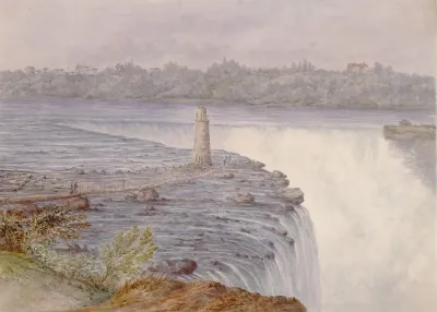 Grand Falls At Niagara From Near The Observatory Goat Island July 22 1846