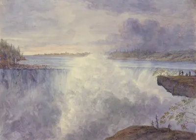 Grand Falls At Niagara From Near The Table Rock Canada Side July 22 1846