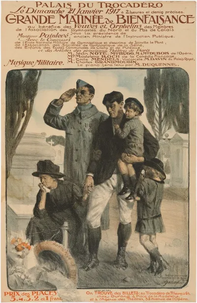 Grand Matinee De Bienfaisance Large Charity Matinee In Favor Of Widows And Orphans