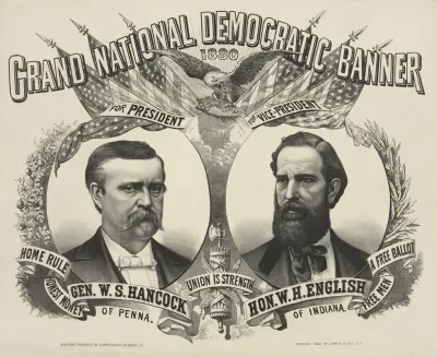 Grand National Democratic Banner 1880