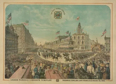 Grand Parade Of The Knights Templar Triennial Conclave San Francisco August 20 1883